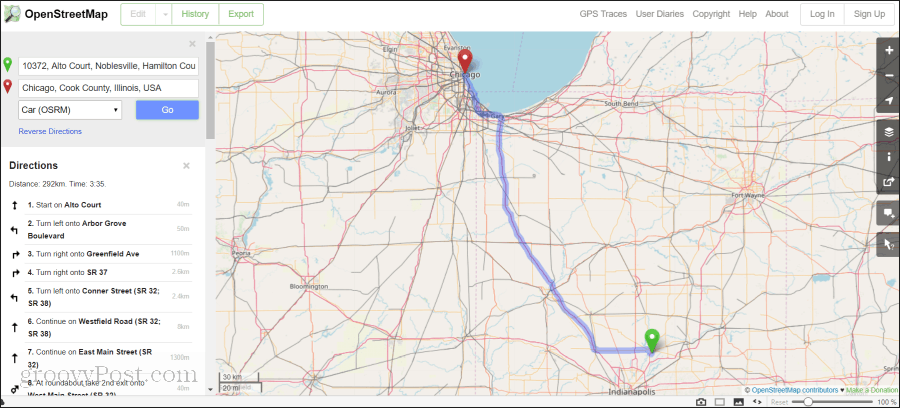 אתר openstreetmap