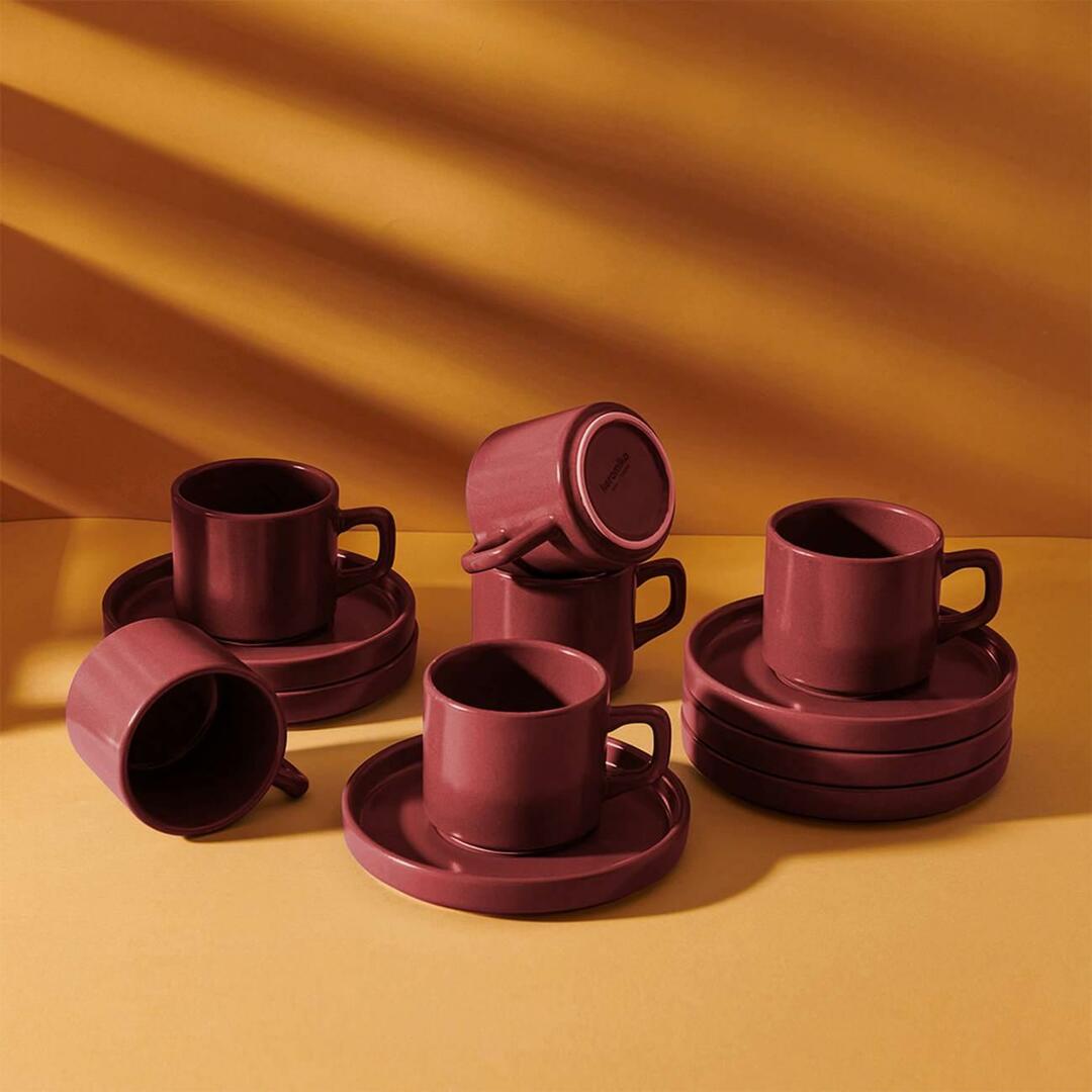 ערכת כוסות תה של Keramika 12 חלקים