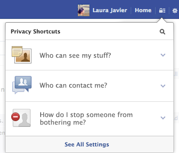 בקרות פרטיות של פייסבוק