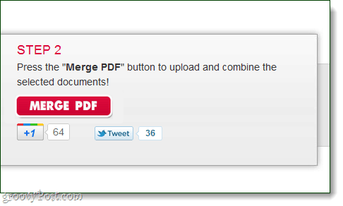 שלב מספרי PDF מרובים למסמך אחד באמצעות MergePDF