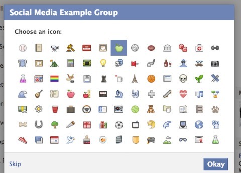 הגדרות סמל הקבוצה בפייסבוק