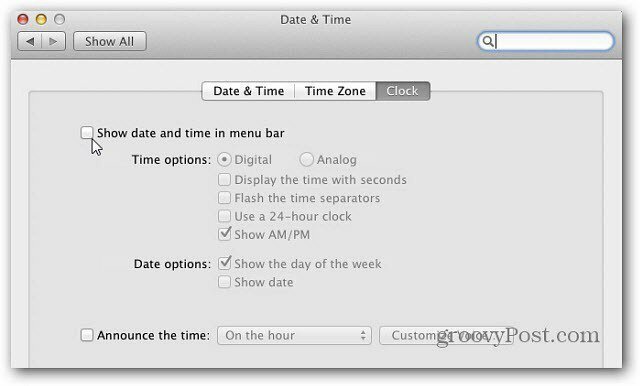 Mac OS X: הוסף לוח שנה בסיסי לשורת התפריטים