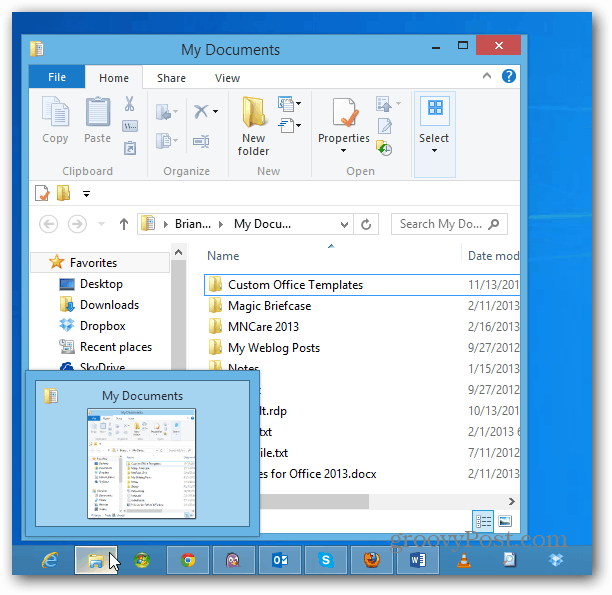 הפוך את סייר Windows לפתוח למיקום שאינו ספריות