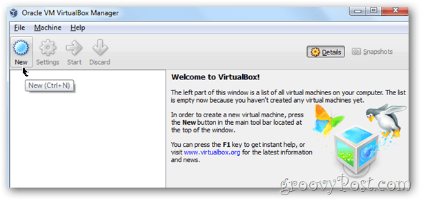 כיצד להתקין מכונה וירטואלית של Windows 8 באמצעות VirtualBox