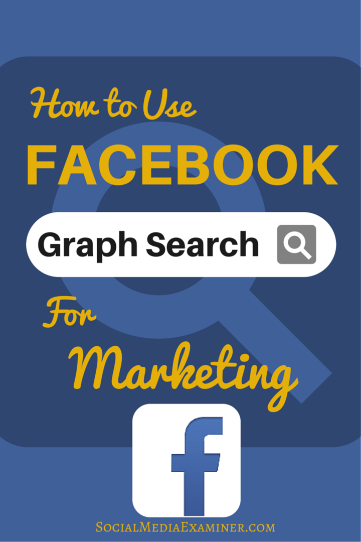 כיצד להשתמש בחיפוש גרף בפייסבוק לצורך שיווק -