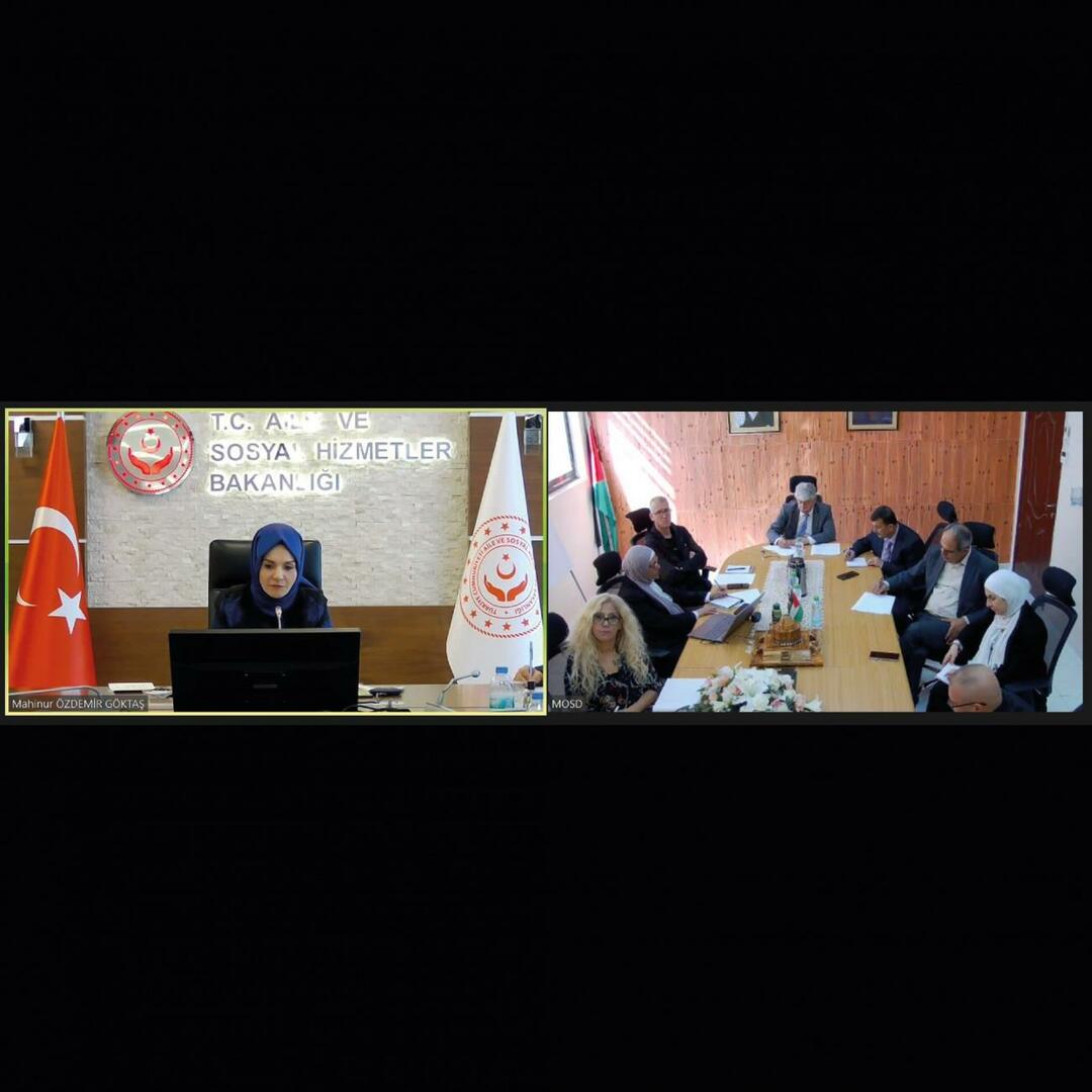 פגישת שר המשפחה והשירותים החברתיים Mahinur Özdemir Gaktaş פלסטין 