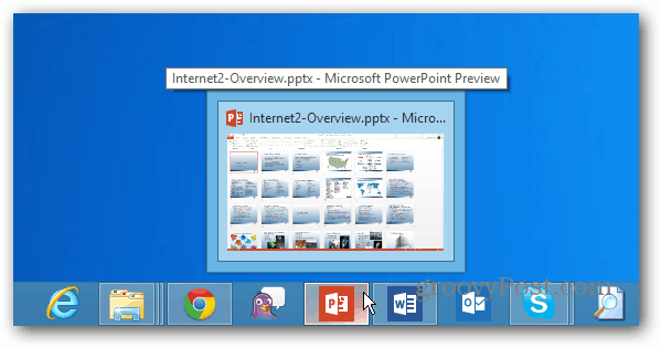 שורת המשימות של Windows 8 שולחן העבודה