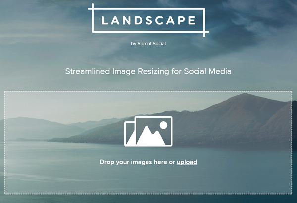 חתוך ושינוי גודל התמונות בעזרת Landscape על ידי Sprout Social.