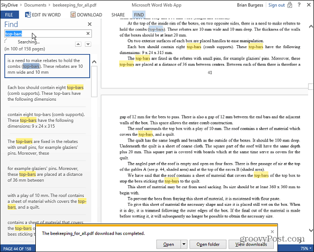 קרא וערוך קובצי PDF באופן מקוון באמצעות יישומי האינטרנט של Microsoft Office