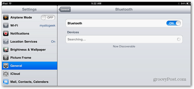 חבר מקלדת Bluetooth ל- iPad