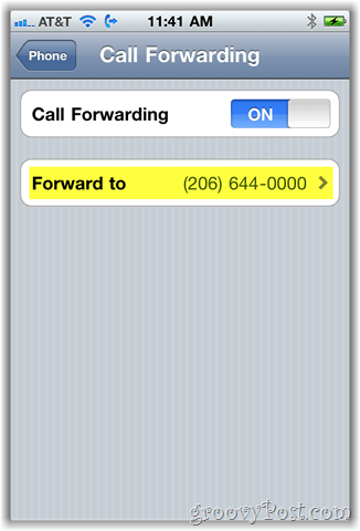 צילום מסך העברת אפשרות שיחת iphone