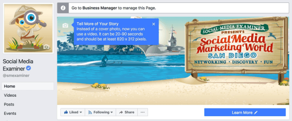 פייסבוק מרחיבה את האפשרות להעלות סרטונים כתמונות שער לעמודים נוספים. 