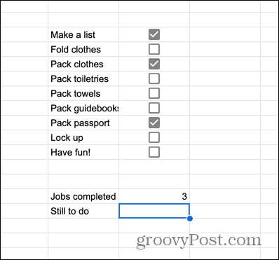 תא נבחר של Google Sheets