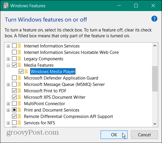 הפעל קובץ VOB ב- Windows 10
