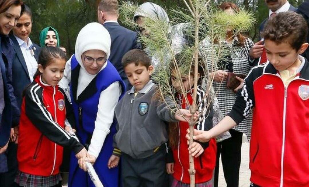 פוסט יום הייעור הלאומי מאת הגברת הראשונה ארדואן