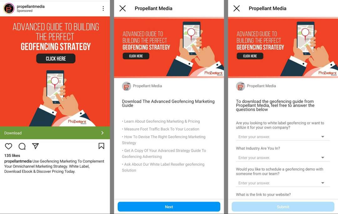 how-to-grow-your-email-list-on-instagram-using-instagram-native-lead-form-to-collect-prospects-contact-information-highljght-magnet-benefits-custom-questions-propellantmedia-example- 19