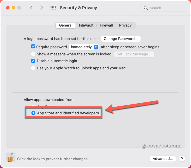 mac מאפשרים מפתחים מזוהים