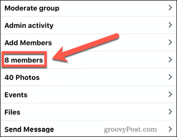 אפליקציית פייסבוק חברים בקבוצה