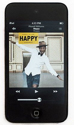 הצלחה בהעברת מוסיקה של iPod