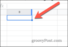 שינוי גודל עמודה ב-Google Sheets