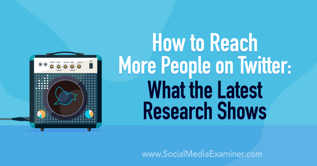 כיצד להגיע ליותר אנשים בטוויטר: מה מראה המחקר האחרון בבדיקת המדיה החברתית