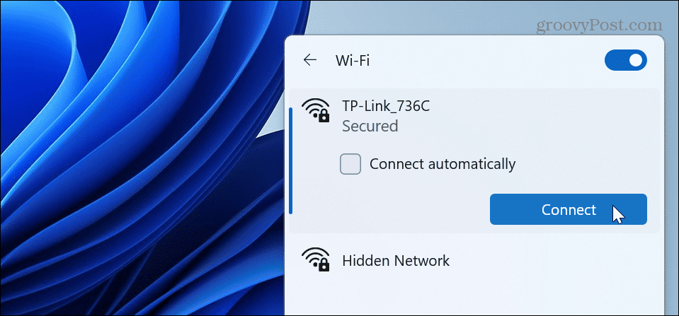 תקן Wi-Fi לא מוצג