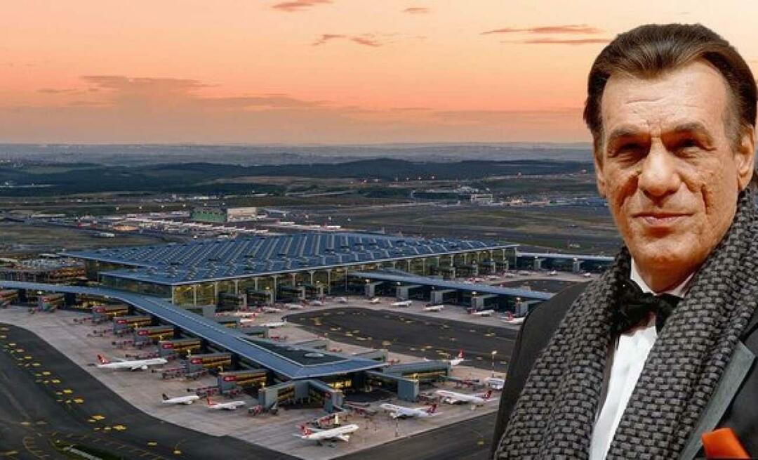 השחקן המפורסם בעולם רוברט דייווי העריץ את נמל התעופה של איסטנבול!