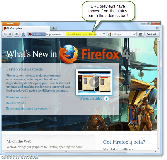 Firefox 4 Beta 7 הפך את המנועים