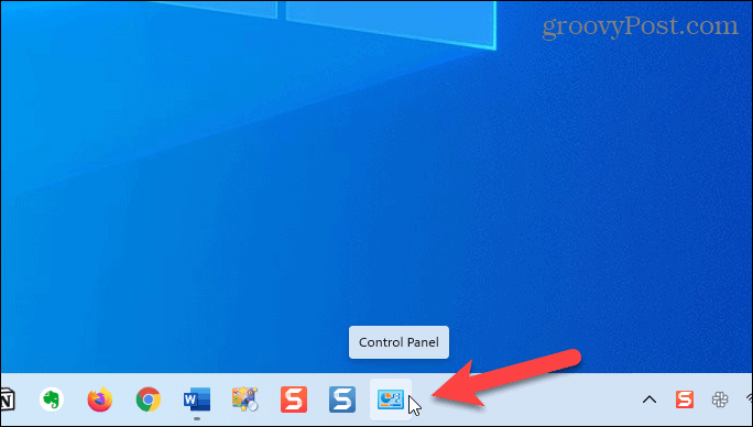 לוח הבקרה בשורת המשימות ב-Windows 11