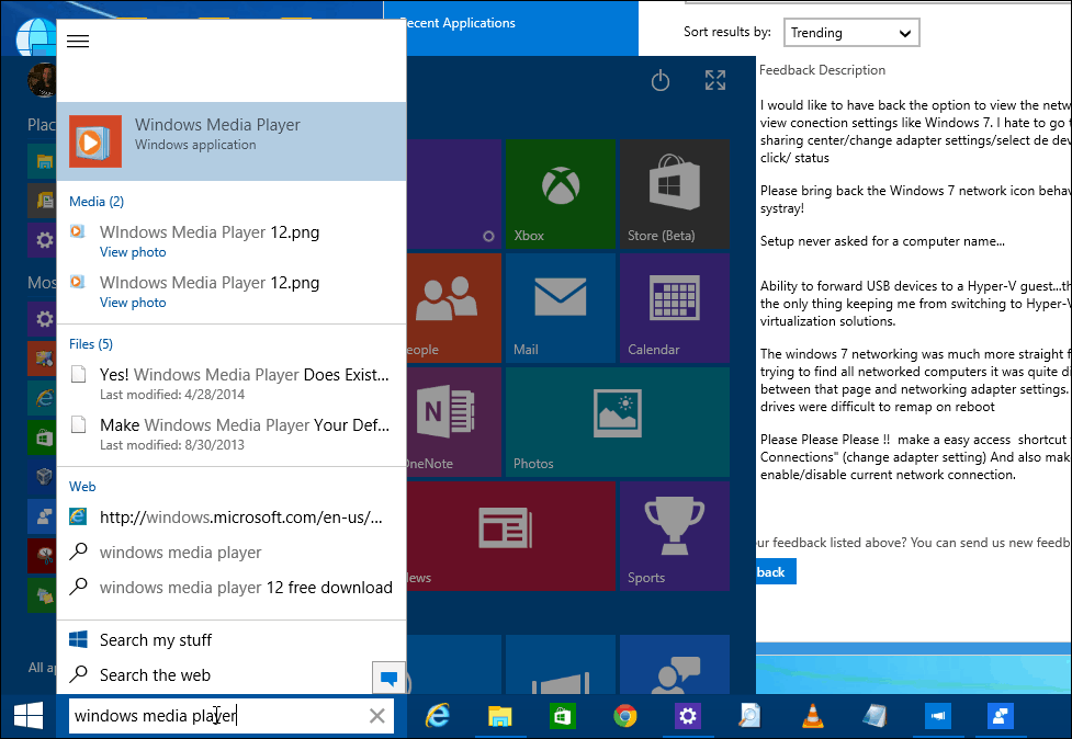 Windows 10 Build 9926 סיור חזותי