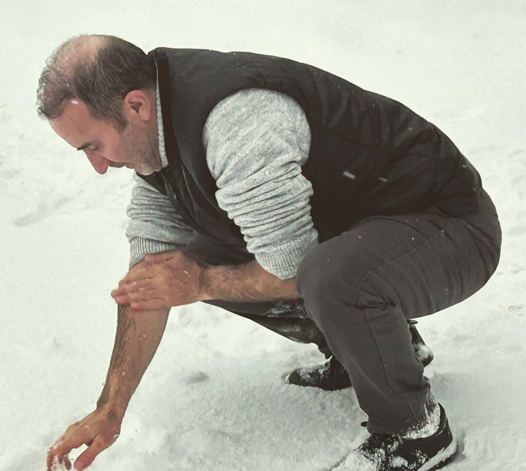 Ömer Karaoğlu עשה שטיפה עם שלג