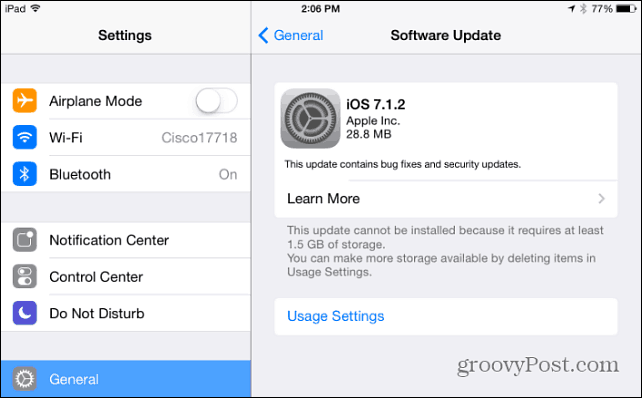 אפל משחררת עדכון תוכנה ל- iOS 7.1.2