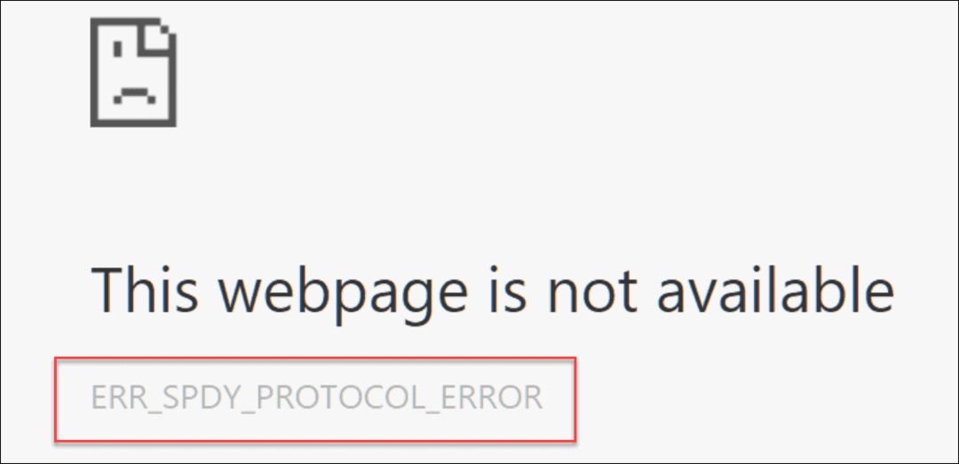 תקן את ERR_SPDY_PROTOCOL_ERROR ב-Chrome