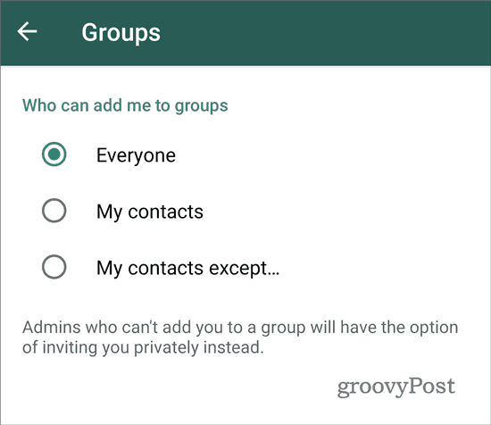 WhatsApp מפסיקים להוסיף לקבוצות כולם (2)