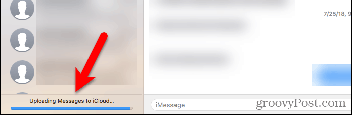 העלאת הודעות ל- iCloud ב- Mac
