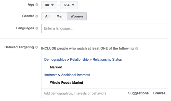 תכונות המיקוד של פייסבוק חזקות.