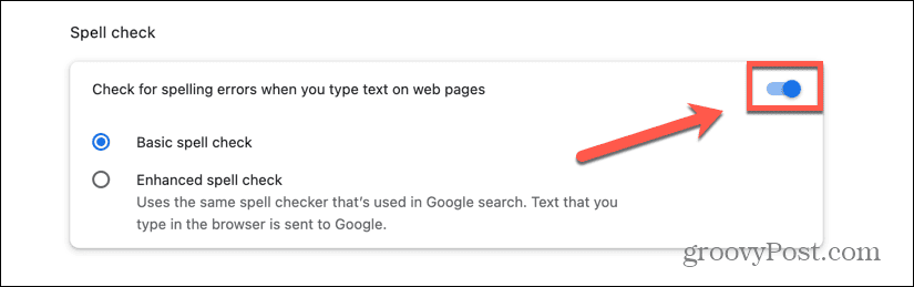 ייתכן שיהיה עליך להשבית את בדיקת האיות המובנית ב-Chrome אם בדיקת האיות של Google Docs אינה פועלת