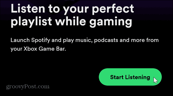 התחל להאזין לפעילות משחקי Spotify
