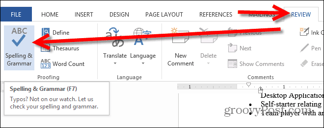 Word 2013: כיצד לקבוע הגדרות דקדוק וסגנון