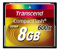 Transcend CompactFlash 8GB כרטיס זיכרון