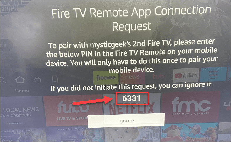 השתמש ב-Fire TV Stick ללא שלט