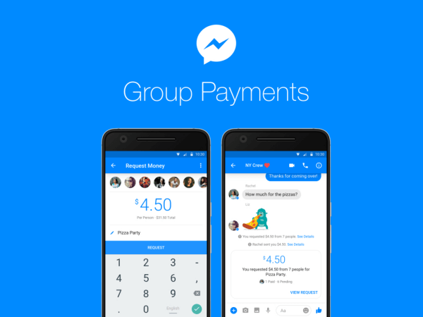 משתמשי פייסבוק יכולים כעת לשלוח או לקבל כסף בין קבוצות אנשים ב- Messenger.
