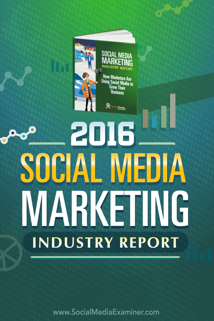 דוח ענף שיווק במדיה חברתית 2016: בוחן מדיה חברתית