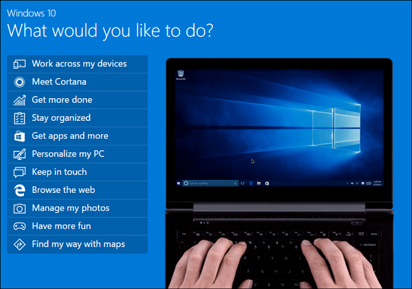 נושאי הדגמה של Windows 10