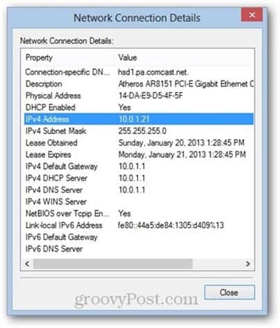 כתובת של Windows 8 שליטת הגישה למדיה (MAC)