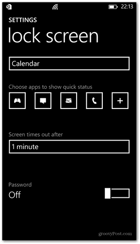 Windows Phone 8 התאמה אישית של סיסמת מסך הנעילה