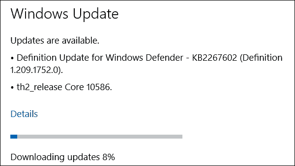 תצוגה מקדימה של Windows 10 PC Build 10586 זמינה כעת