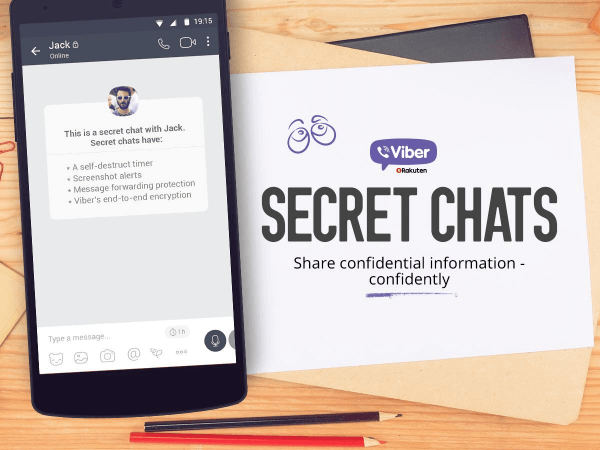 אפליקציית המסרים הניידים, Viber, פרסמה עדכון דמוי Snapchat לשירות שלה בשם Secret Chats.