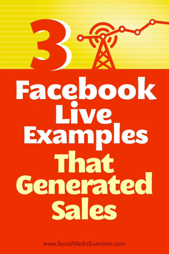 3 דוגמאות לייב בפייסבוק שהניבו מכירות: בוחן מדיה חברתית