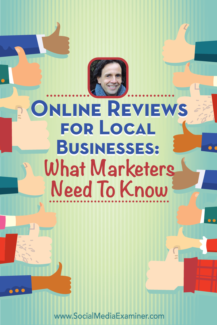 ביקורות מקוונות לעסקים מקומיים: מה משווקים צריכים לדעת: בוחן מדיה חברתית